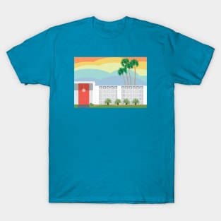 Mid mod house with coral door T-Shirt